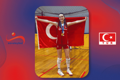 ES Voleybol'un Milli Sporcusu Zeynep Berksu Balkan Şampiyonu Oldu