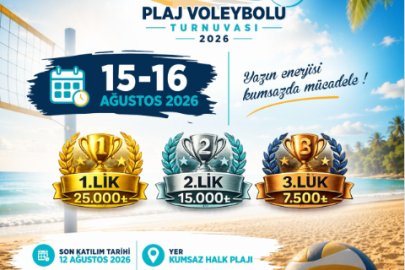 Gemlik'te 3x3 Plaj Voleybolu Turnuvası İçin Geri Sayım Başladı
