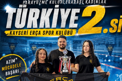 Kayseri Erca Spor Kulübü Para Yüzmede Türkiye İkincisi