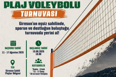 Giresun’da Plaj Voleybolu Turnuvası İçin Başvurular Başladı