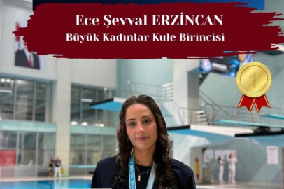 Ece Şevval Erzincan Türkiye Şampiyonu Oldu
