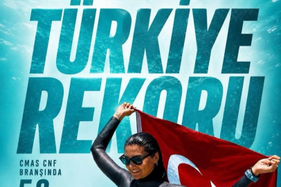 Yağmur Ergün’den Türkiye Rekoru: 59 Metreye Daldı