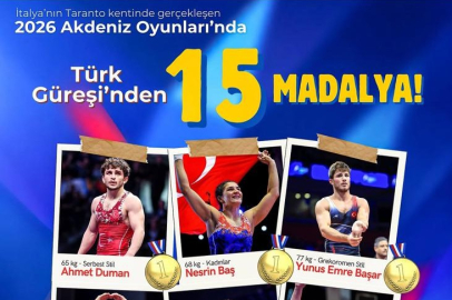 Türk Güreşinden Akdeniz Oyunları’nda 15 Madalya: Tarihi Başarı
