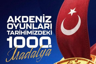Türkiye’den Tarihi Başarı: Akdeniz Oyunları’nda 1000. Madalya