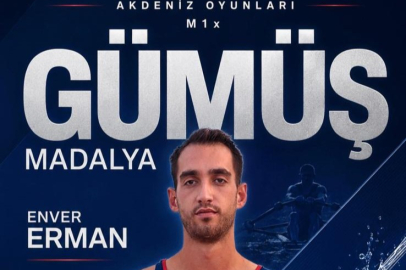 Enver Erman’dan Akdeniz Oyunları’nda Gümüş Madalya