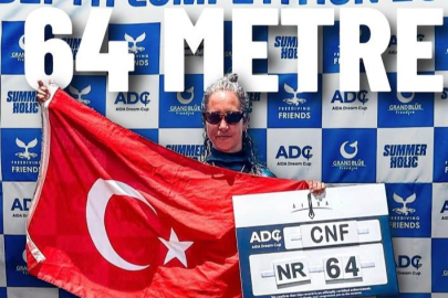 Alice Ellialtıoğlu’ndan 64 Metreyle Türkiye Rekoru