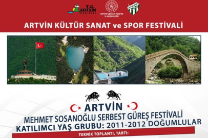Artvin’de Uluslararası Güreş Heyecanı Yaşanacak