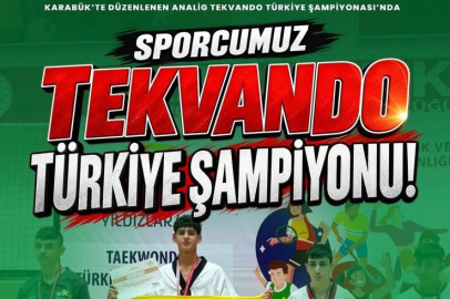 Berkay Budak Tekvandoda Türkiye Şampiyonu
