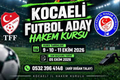 Kocaeli’de Futbol Aday Hakem Kursu Açılıyor
