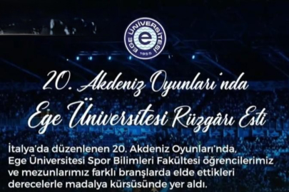 Ege Üniversitesi’nden Akdeniz Oyunları’nda 4 Madalya