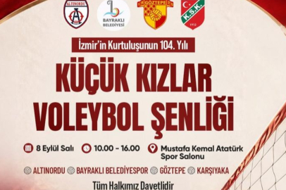 İzmir’de Küçük Kızlar Voleybol Şenliği Düzenlenecek