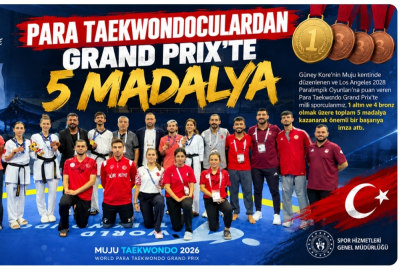 Para Taekwondoculardan Grand Prix’te 5 Madalya