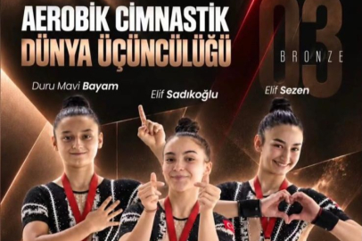Milli Aerobik Cimnastik Triosu Dünya Üçüncüsü Oldu