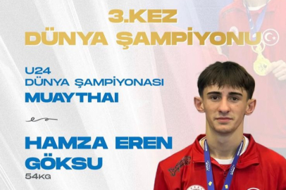 Hamza Eren Göksu 3. Kez Dünya Şampiyonu Oldu