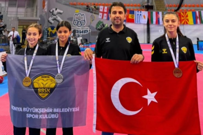 Konya Büyükşehirli Taekwondoculardan Avrupa Şampiyonası Vizesi