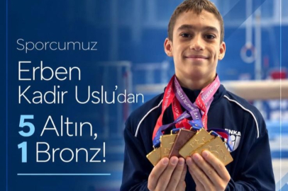 Erben Kadir Uslu’dan 5 Altın, 1 Bronz Madalya