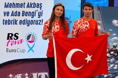 Mehmet Akbaş ve Ada Bengi RS Feva’da Avrupa İkincisi