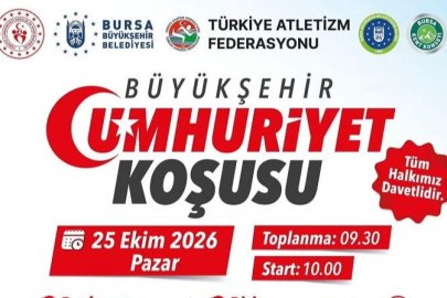 Bursa’da Cumhuriyet Coşkusu: 5 Kilometrelik Koşu Düzenlenecek
