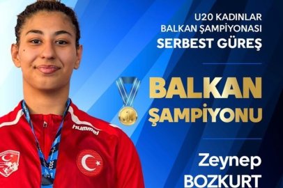 Zeynep Bozkurt U20 Balkan Güreş Şampiyonu Oldu