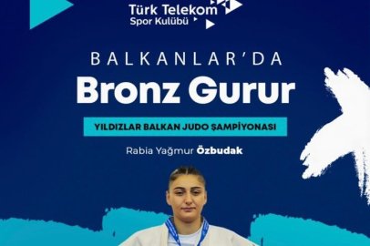Rabia Yağmur Özbudak Balkan Judo Üçüncüsü Oldu